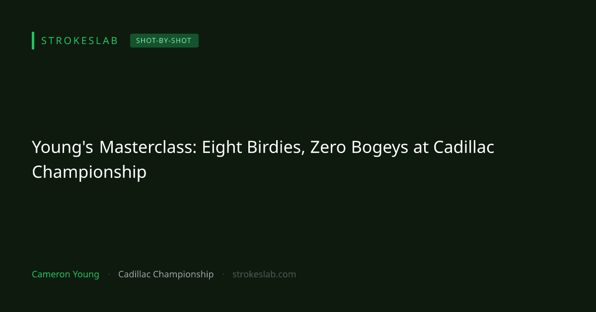 Young's Masterclass: Eight Birdies, Zero Bogeys at Cadillac Championship