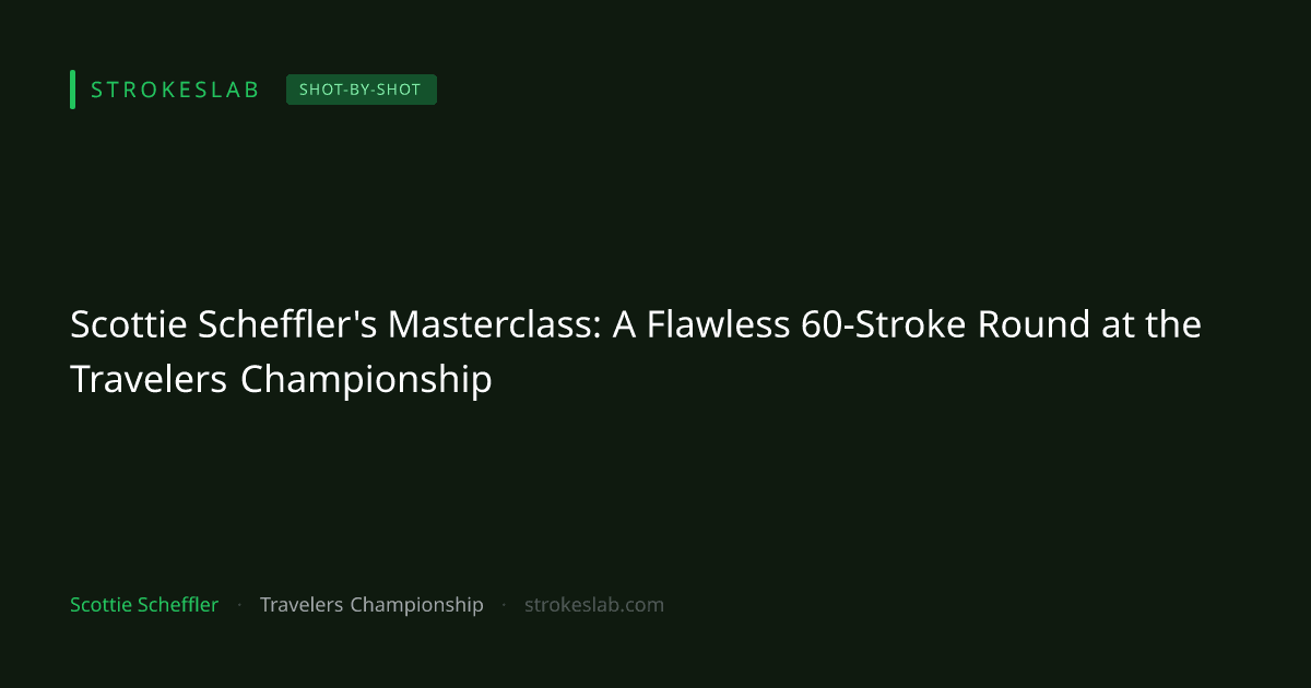 Scottie Scheffler's Masterclass: A Flawless 60-Stroke Round at the Travelers Championship